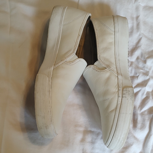 Keds White Loafers Slip-Ons Classic Design Leather - Picture 6 of 8